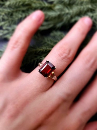 Bague argent sterling - en,