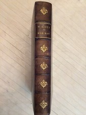 Walter Scott. Rob Roy. Edition de 1881 illustrée, demi-cuir.
