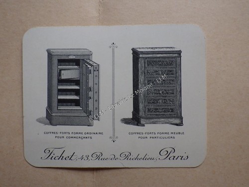 1890 trade card publicité - card,