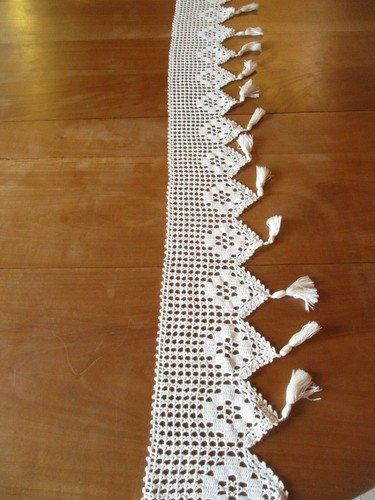 Rideau écru crochet - n°92,