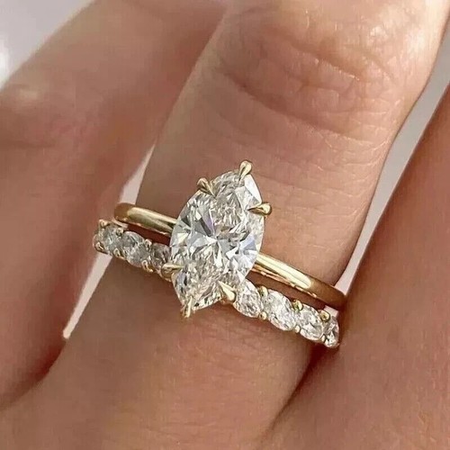 3ct marquise simulé - 3ct,