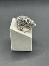Bague tête mort zirconium - tête, de