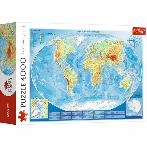 Trefl puzzle carte physique - trefl,
