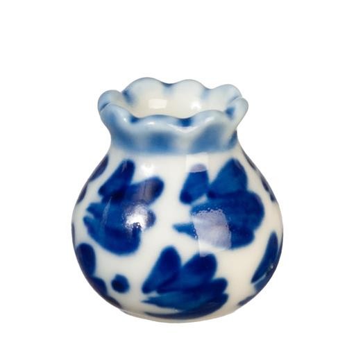 Vase bleu blanc - bleu, et
