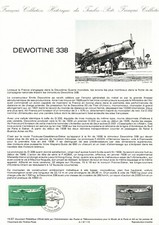 1987 FRANCE NOTICE 1er JOUR YTN°PA60 DEWOITINE 338