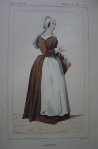 Très belle gravure - , costume