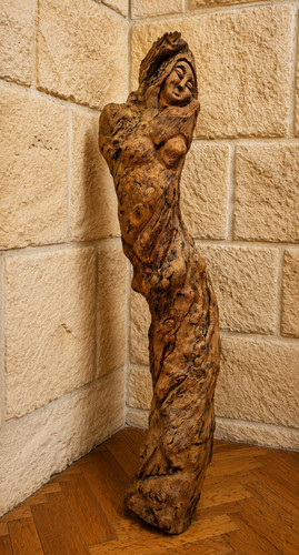 Sculpture féminine bois - sculpture,