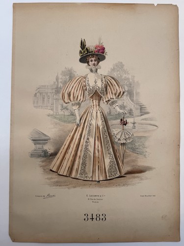 Gravure mode 1890 maison - gravure,