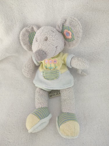 Doudou peluche souris gris - doudou,