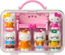 Ensemble de poupées Sanrio Hello Kitty jouet officiel NEUF maison de poupée d...