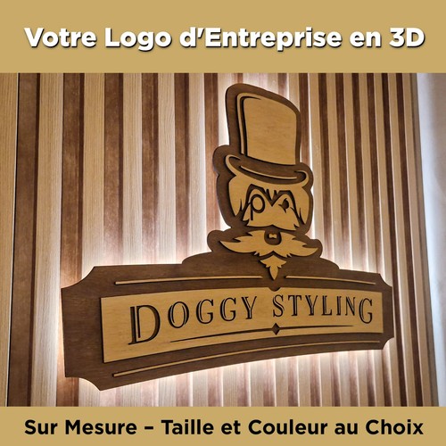 Enseigne logo multicouche - 3d,