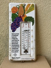 Ancien Thermomètre Emaillé