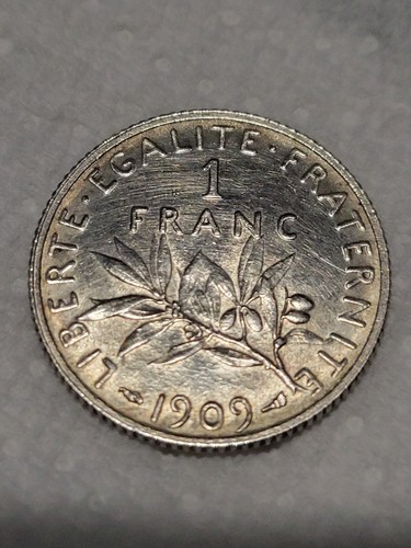 Magnifique franc 1909 argent - franc,