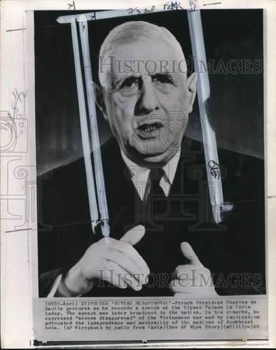 1965 press photo - press, french