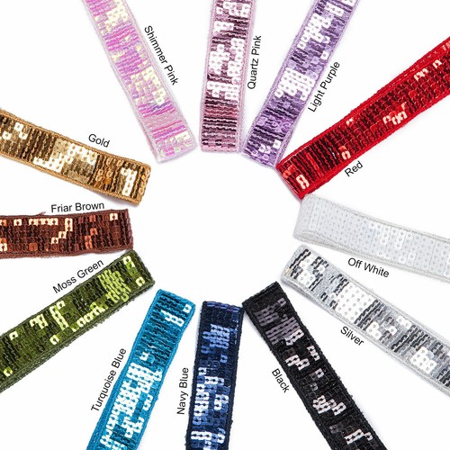 Ruban carré sequins