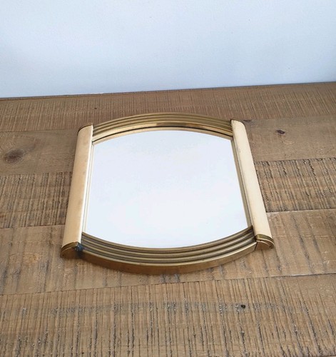Plateau miroir art - art, doré