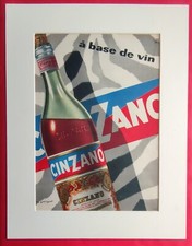 Publicité presse: Boisson Alcoolisée CINZANO à base de vin  ill Guy GEORGET 1959