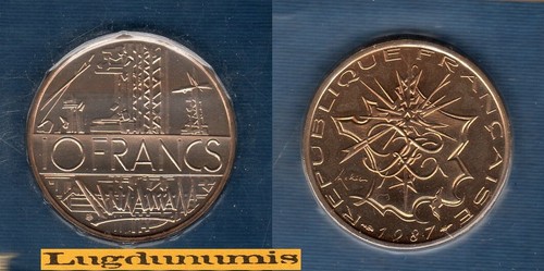 Fdc 1987 francs mathieu - fdc,