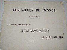  CATALOGUE SIÈGES DE FRANCE 1954  FAUTEUIL CUIR BRIDGE CANAPÉ FRENCH CATALOG N1