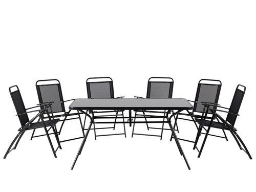 Beliani table jardin et 6 - de,
