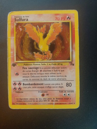 Sulfura pokemon - 12/62,