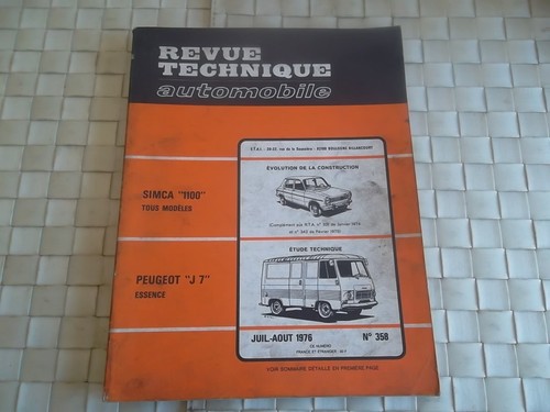 Revue technique peugeot - revue, j7
