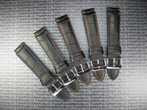 21mm black grain - black, strap