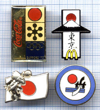 Lot de Pin's JAPON Coca Cola