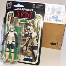 STAR WARS RETURN OF THE JEDI solid case of 5 Biker Scoot Endor HASBRO box sealed