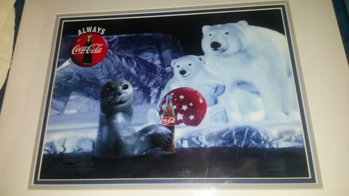 Polar bear with seal - seal, coke
