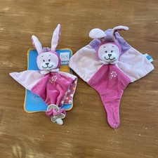 Lot 2 DOUDOU peluche PLAT TEX