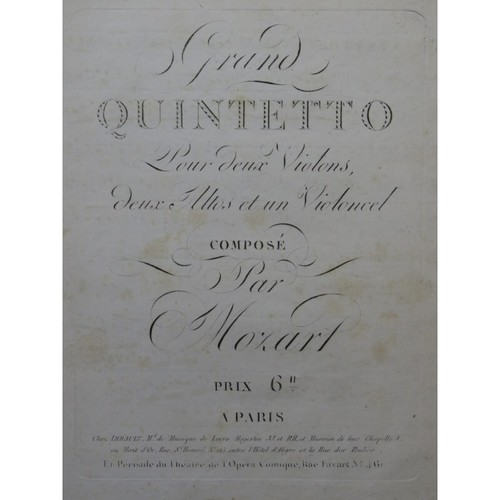 Mozart grand quintette - a.,