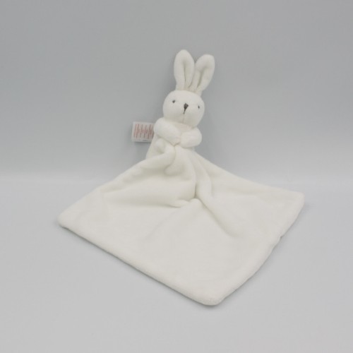 Doudou lapin blanc - , mouchoir