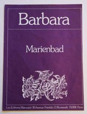 Partition vintage sheet music BARBARA : Marienbad * 70's Wertheimer