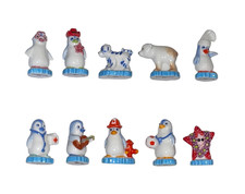 Série complète de 10 fèves