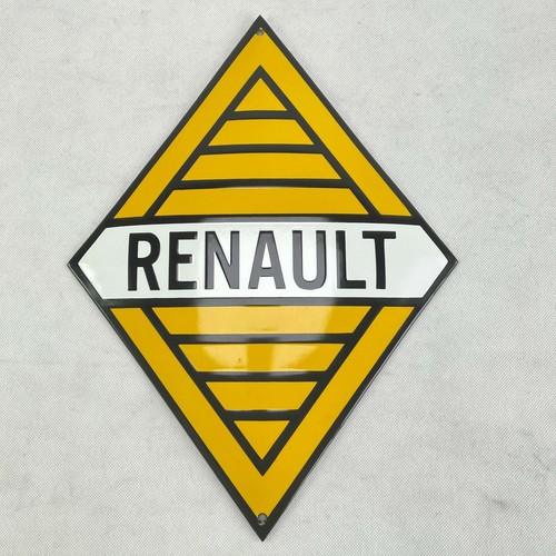 Renault logo plaque émaillée - logo,