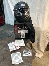 Casque homme femme torx clint Noir Mat  taille s 55/56 neuf Ecran pare soleil