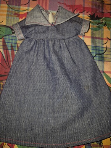Tenue robe jeans étiquette - tenue,