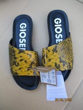 sandales mules en cuir neuves