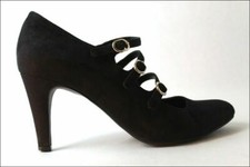 ERAM Escarpins Cuir et DAIM Noir T 38 TTBE
