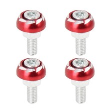 4pcs 6mm Métal Moto License