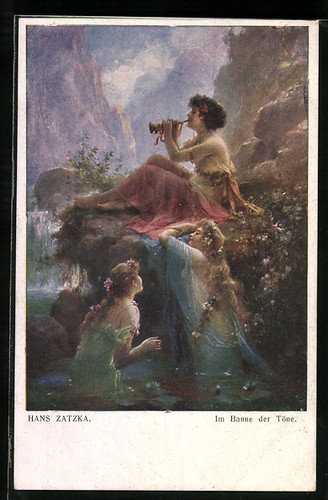 Carte postale artiste hans - carte,