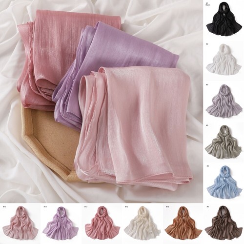 Foulard hijab satiné - satiné, À
