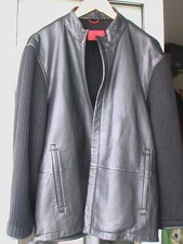 OFFSET blouson cuir & tricot XL 50    52