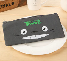 Trousse Totoro Kawaii gris