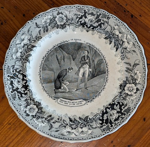 Assiette intitulée le - assiette,