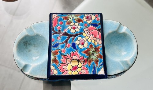 Cendrier ancien emaux - cendrier,