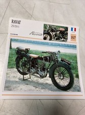 Ravat 250 ESS6 1927 fiche carte moto de collection Atlas ESS 6