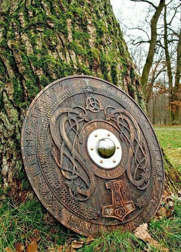 Larp bouclier viking rond - , en