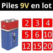 Lot piles 6lr61 mn1604 - lot, 9v